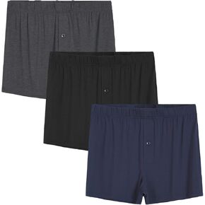 Latuza Men's Viscose Underwear Boxer Shorts Trunk Briefs 3 Pack