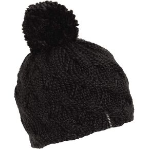 Turtle Fur Women's Wave On Wave Merino Wool Plush Fleece Lined Pom Beanie