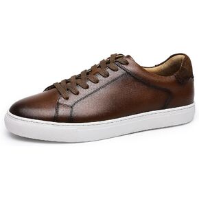 Classic Sneakers Leather Casual Dress Sneakers Breathable Lace-up Oxford Fashion Sneaker for Men