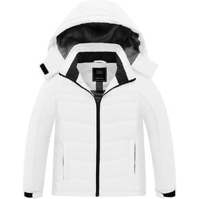 ZSHOW Girl's Waterproof Ski Jacket Thick Padded Warm Winter Coat Hooded Snowboarding Jacket