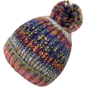 LCBD قبعة شتوية نسائية دافئة مكتنزة، قبعة محبوكة لطيفة، قبعة صغيرة مخيطة، قبعة تزلج شتوية مكتنزة in Kuwait