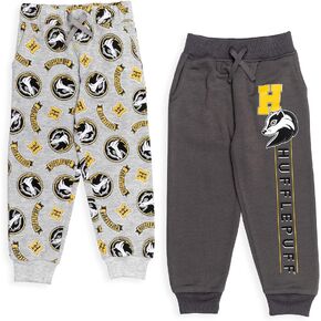 Harry Potter Gryffindor Slytherin Hufflepuff Ravenclaw Fleece 2 Pack Jogger Pants Toddler to Big Kid