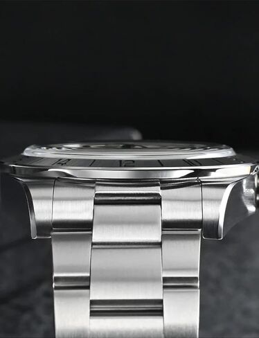 ساعات سان مارتن أوتوماتيكية بتوقيت مزدوج للرجال، NH34 Movment SN0054 ساعة يد 39 ملم من زجاج الياقوت ساعة ميكانيكية 10ATM مقاومة للماء للرجال in Kuwait