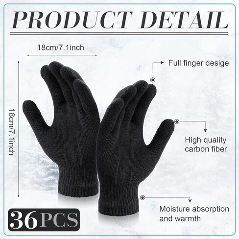 Tarpop 108 Pack Winter Beanies Gloves Scarves Set Unisex Bulk Donation Charity Care Bundle in Saudi Arabia
