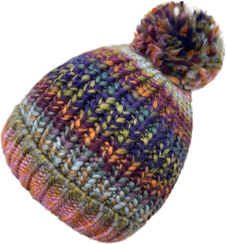 LCBD قبعة شتوية نسائية دافئة مكتنزة، قبعة محبوكة لطيفة، قبعة صغيرة مخيطة، قبعة تزلج شتوية مكتنزة in Kuwait