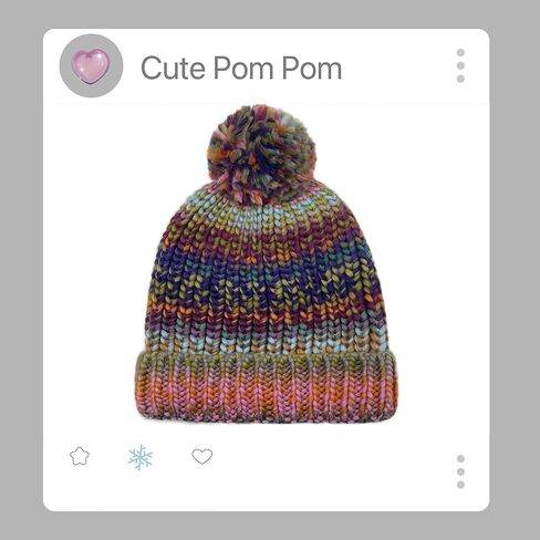 LCBD قبعة شتوية نسائية دافئة مكتنزة، قبعة محبوكة لطيفة، قبعة صغيرة مخيطة، قبعة تزلج شتوية مكتنزة in Kuwait