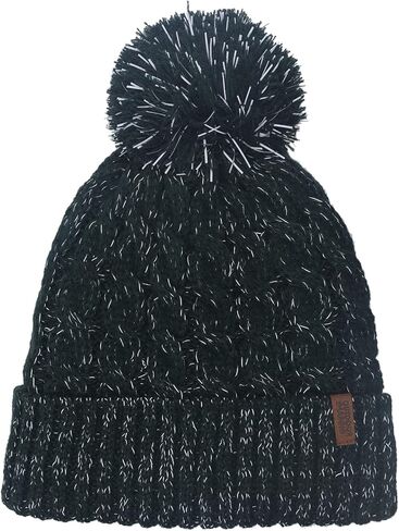 قبعة صغيرة ذات أساور عاكسة للضوء للسلامة في الهواء الطلق للنساء، قبعة محبوكة للجري الدافئة في الشتاء عالية الوضوح in Kuwait