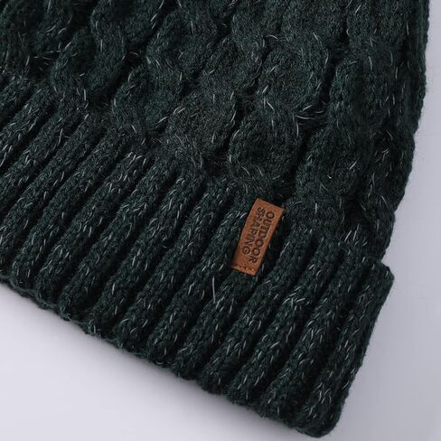 قبعة صغيرة ذات أساور عاكسة للضوء للسلامة في الهواء الطلق للنساء، قبعة محبوكة للجري الدافئة في الشتاء عالية الوضوح in Kuwait