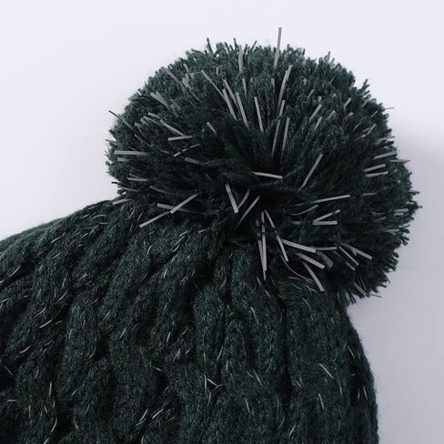 قبعة صغيرة ذات أساور عاكسة للضوء للسلامة في الهواء الطلق للنساء، قبعة محبوكة للجري الدافئة في الشتاء عالية الوضوح in Kuwait