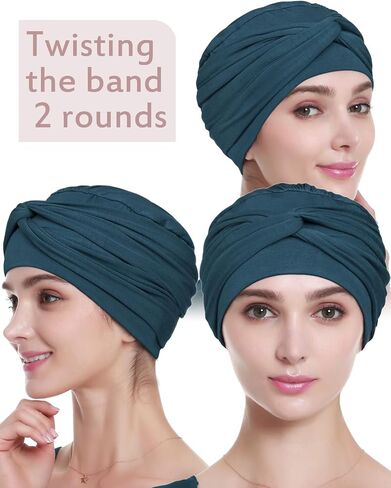 Chemo Headwear, Bamboo Summer Hat for Women, Head Wraps Scarf Turban for Ladies in Kuwait