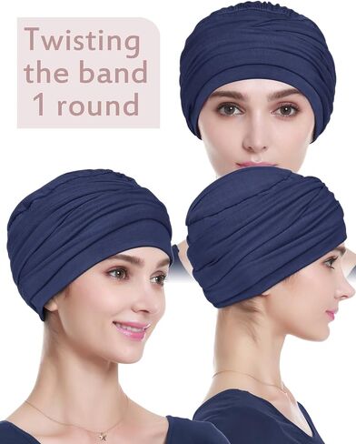 Chemo Headwear, Bamboo Summer Hat for Women, Head Wraps Scarf Turban for Ladies in Kuwait