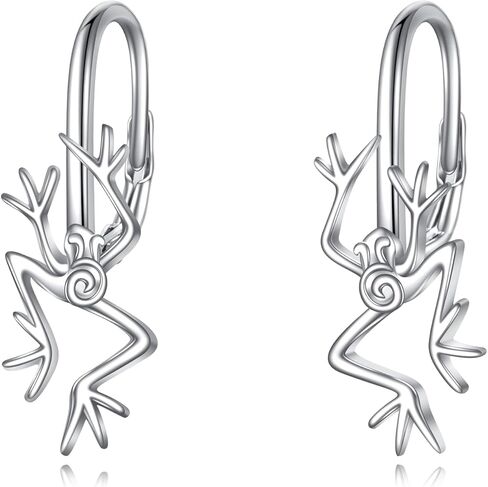 AXELUNA Frog Earrings Sterling Silver Frog Stud Earrings Jewelry Gifts for Women Girls in Saudi Arabia