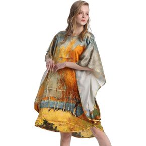 100% Pure Silk nightgowns Batwing Sleeved Classic Sleepwear in Saudi Arabia