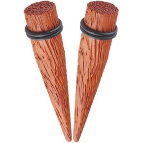 bodyjewellery Rose wood Ear large Gauges s Stretching Tapers Plugs Piercing 2Pcs