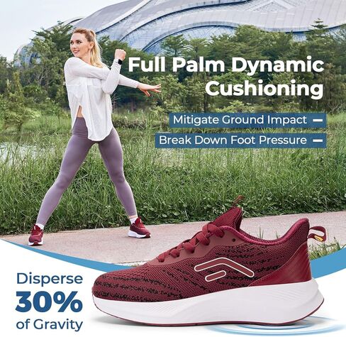 حذاء الجري FitVille DashCore للسيدات سهل الارتداء للمشي لالتهاب اللفافة الأخمصية V1 Cross Trainer in Kuwait