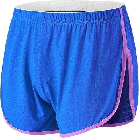 SUMABA Men's Mesh Running Shorts with Side Slit in Kuwait