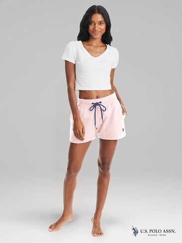 يو اس بولو اسن. شورت رياضي نسائي بجيوب - شورت بيجامة فرينش تيري للنساء - شورت صالة للنساء in Kuwait