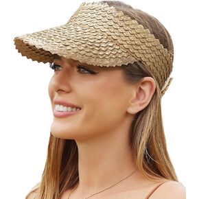 Sun Hats for Women, Visors for Women, Straw Sun Visors for Women, Straw Hats for Women, Hand Woven Beach Hats for Women