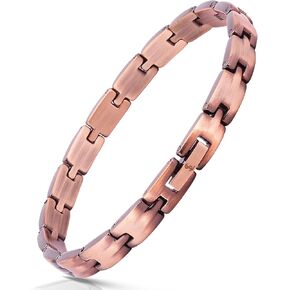 سوار من النحاس النقي الأنيق للنساء من Smarter LifeStyle - سوار نسائي لطيف قابل للتعديل، مجوهرات نحاسية للنساء، سوار كاحل نحاسي للنساء in Kuwait