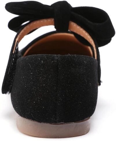 Aellons Baby Girl Bowknot Shoes Mary Jane Walkers Non-Slip Princess Wedding Dress Flats in Saudi Arabia