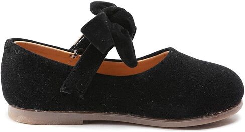 Aellons Baby Girl Bowknot Shoes Mary Jane Walkers Non-Slip Princess Wedding Dress Flats in Saudi Arabia