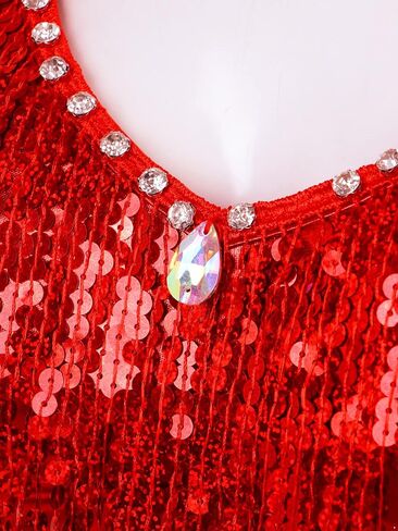 CHICTRY المرأة ملابس رقص البطن الترتر لامعة الصدرية شرابة أعلى تشاتشا تانجو Dancewear بروتيل القمم in Kuwait