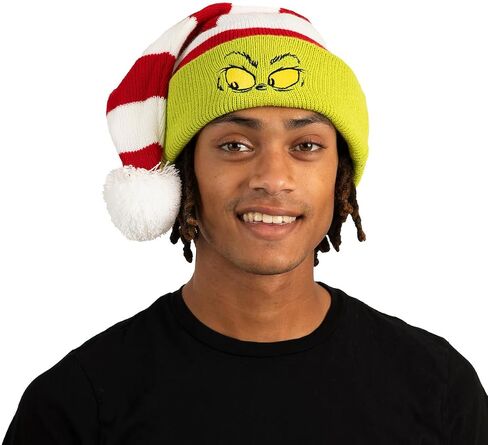 Bioworld The Grinch Adult Christmas Santa Hat (One Size) Multicolored in Saudi Arabia