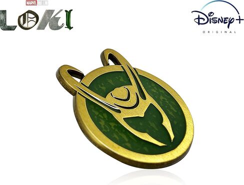 Official Marvel's LOKI HELMET PIN, Officially Licensed Disney+ LOKI Helmet SYMBOL Enamel Lapel Pin, 3.5 cm x 4.25 cm in Saudi Arabia