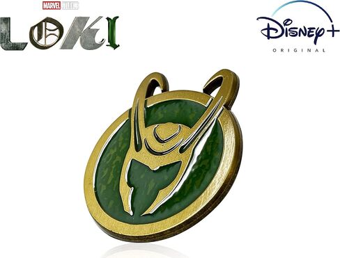 Official Marvel's LOKI HELMET PIN, Officially Licensed Disney+ LOKI Helmet SYMBOL Enamel Lapel Pin, 3.5 cm x 4.25 cm in Saudi Arabia
