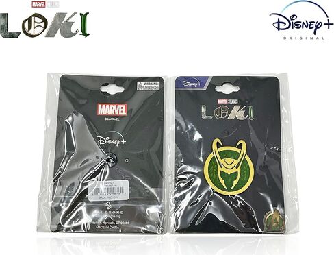 Official Marvel's LOKI HELMET PIN, Officially Licensed Disney+ LOKI Helmet SYMBOL Enamel Lapel Pin, 3.5 cm x 4.25 cm in Saudi Arabia