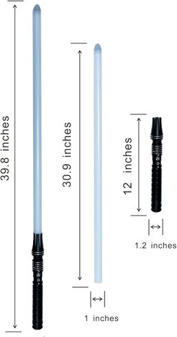 KYBERS Standard Series Light Saber with Metal Hilt 11 Colors Changeable Force FX Heavy Dueling Saber Smooth Spin Sword for Adults in Kuwait