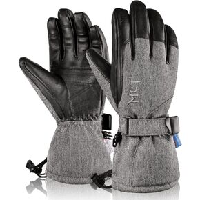 MCTi قفازات التزلج الشتاء للماء على الجليد الثلوج الدافئة 3M Thinsulate بو الجلود قفازات الطقس البارد للرجال والنساء in Kuwait