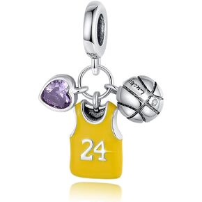 S925 Sterling Silver Charms for Bracelets Coffee Firefly Rose Gun Drinks Charm with Cubic Zirconia Christmas Birthday DIY Bead Charm Bracelets Necklace Pendent Jewelry Making Gift for Women Girls