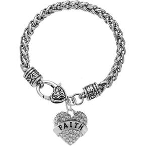 WODOUKEI Family Members Heart Bracelets Silver Vintage Carved Chain Bracelets, Charm Bracelet Gifts for Women Mom/Daughter/Grandma/Sister