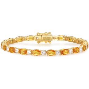 Birthstone Tennis Bracelets for Women 14K Gold Vermeil,Sterling Silver Tennis Bracelet Fashion Jewelry Birthday Gifts for Women Teen Girls Mom Wife Daughter Her