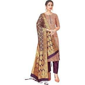 Elina fashion Indian Pakistani Women's Readymade Dress Silk Woven Salwar Kameez || Silk Dupatta Punjabi Suit