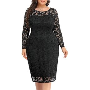 فساتين Pinup Fashion مقاس كبير لضيف حفل الزفاف بأكمام طويلة فستان حفلات كوكتيل رسمي للنساء مثير in Kuwait