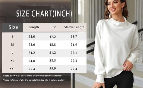 سويت شيرت نسائي كبير الحجم بياقة مدورة من Doshoop وأكمام طويلة وغطاء للرأس كاجوال in Kuwait