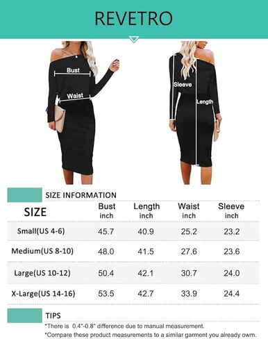 فستان نسائي بدون أكتاف شتوي بأكمام طويلة للعمل وكوكتيل متوسط ​​الطول أخضر داكن مقاس كبير in Kuwait