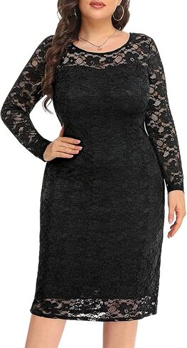 فساتين Pinup Fashion مقاس كبير لضيف حفل الزفاف بأكمام طويلة فستان حفلات كوكتيل رسمي للنساء مثير in Kuwait