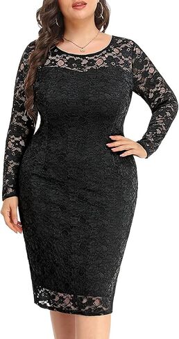 فساتين Pinup Fashion مقاس كبير لضيف حفل الزفاف بأكمام طويلة فستان حفلات كوكتيل رسمي للنساء مثير in Kuwait