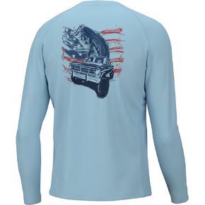 HUK Men's Kc Pursuit Long Sleeve, Sun Protecting Fishing Shirt