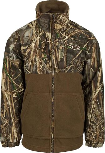 Drake Waterfowl MST Youth Eqwader™ Full Zip Jacket Max-7 Camo in Kuwait