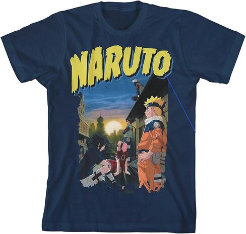 Naruto Multi-Character Youth 3-Pack Crew Neck Short Sleeve T-Shirts in Saudi Arabia