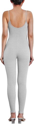 بدلة قفز نسائية من Nova In Sky، بدلة قطعة واحدة بدون أكمام، حزام سباغيتي، قطعة واحدة in Kuwait