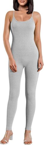 بدلة قفز نسائية من Nova In Sky، بدلة قطعة واحدة بدون أكمام، حزام سباغيتي، قطعة واحدة in Kuwait