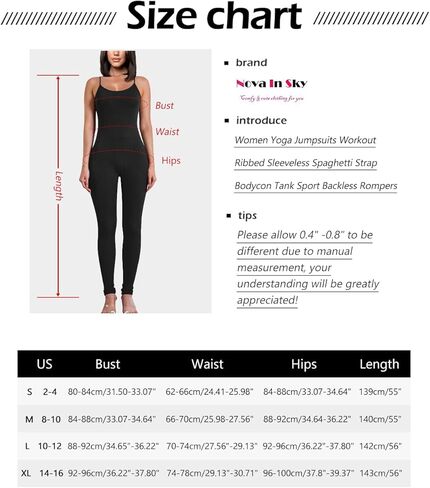 بدلة قفز نسائية من Nova In Sky، بدلة قطعة واحدة بدون أكمام، حزام سباغيتي، قطعة واحدة in Kuwait