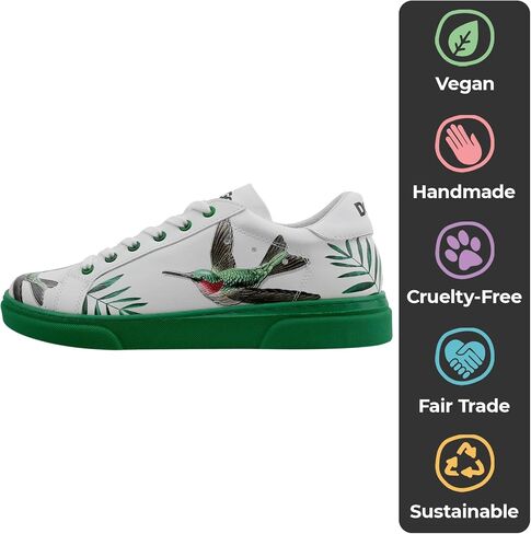 DOGO White Sneakers for Women - Handmade Women's Fashion Sneakers, Vegan Leather and Unique Design, Comfortable Shoes for Women, Ace Sneakers in Kuwait