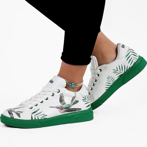 DOGO White Sneakers for Women - Handmade Women's Fashion Sneakers, Vegan Leather and Unique Design, Comfortable Shoes for Women, Ace Sneakers in Kuwait