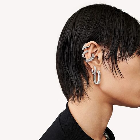 Swarovski Dextera Crystal Pavé Hoop Earrings Jewelry Collection in Kuwait